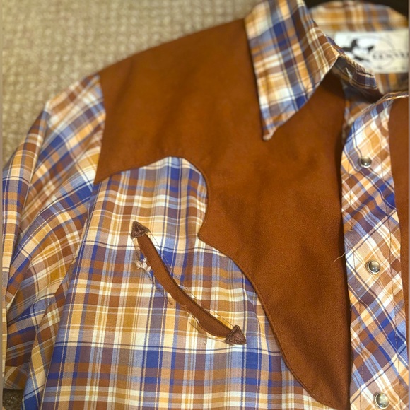 Vintage 70’s Western Shirt with Pearl Snaps Large NWT 🤠 ⛰️ - Picture 13 of 13